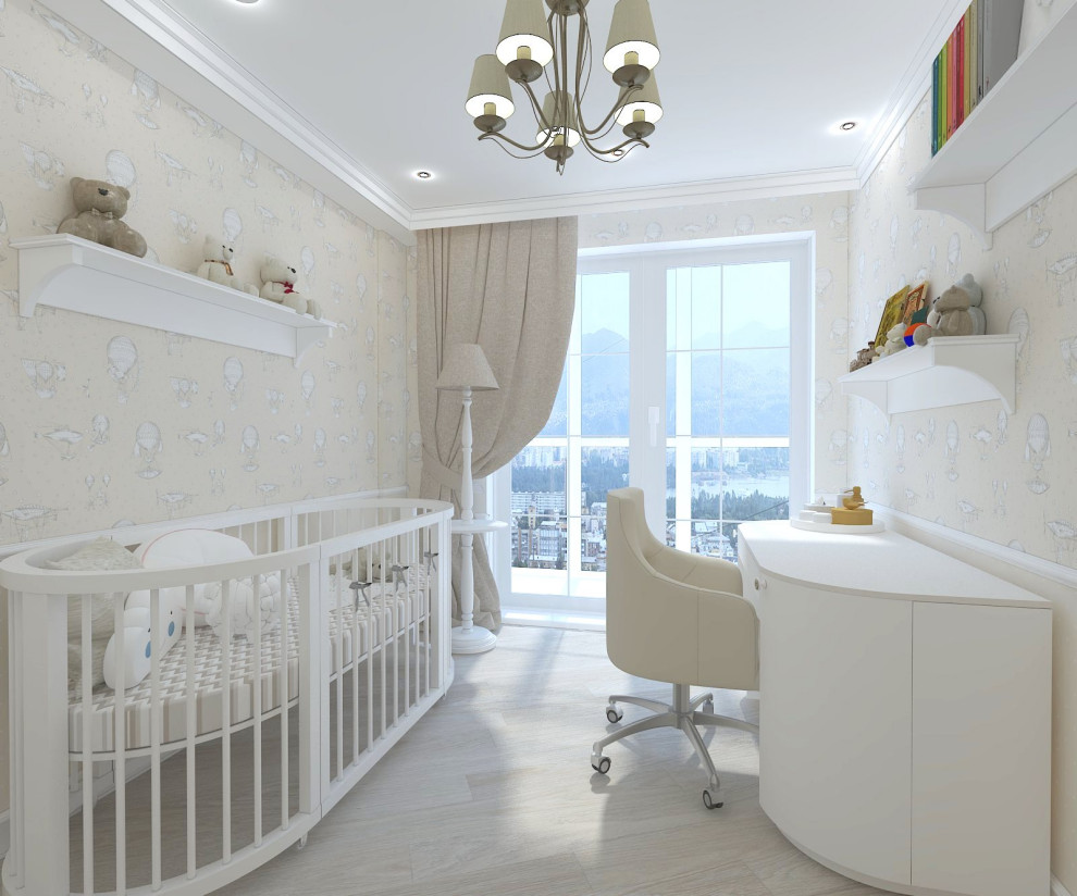 Обложка проекта: 3-х-комнатная квартира в легком классическом стиле