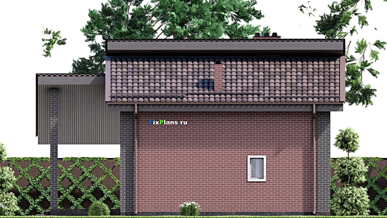 Проект дома с мансардой 9х11 м S107м2 F-15317