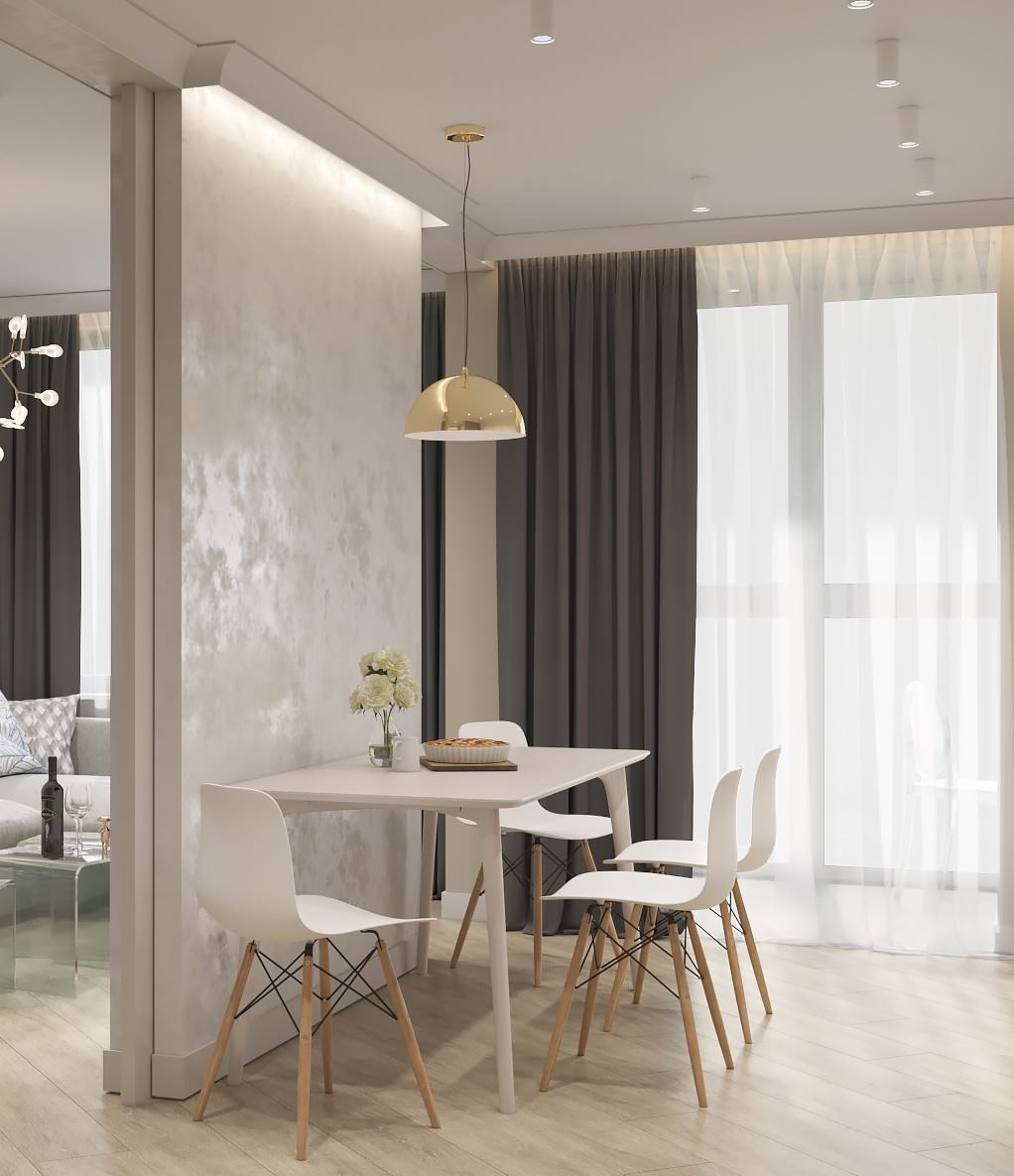 Интерьер квартиры 70 кв.м. для семьи с двумя детьми