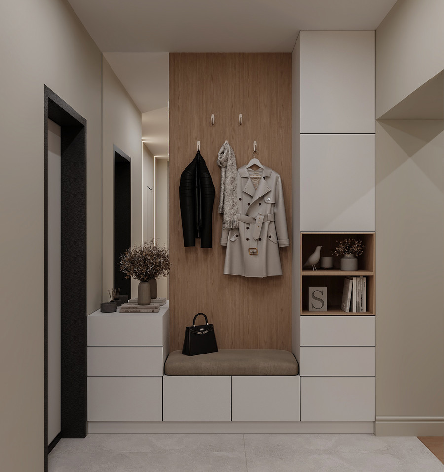 Дизайн-проект трехкомнатной квартиры в современном стиле