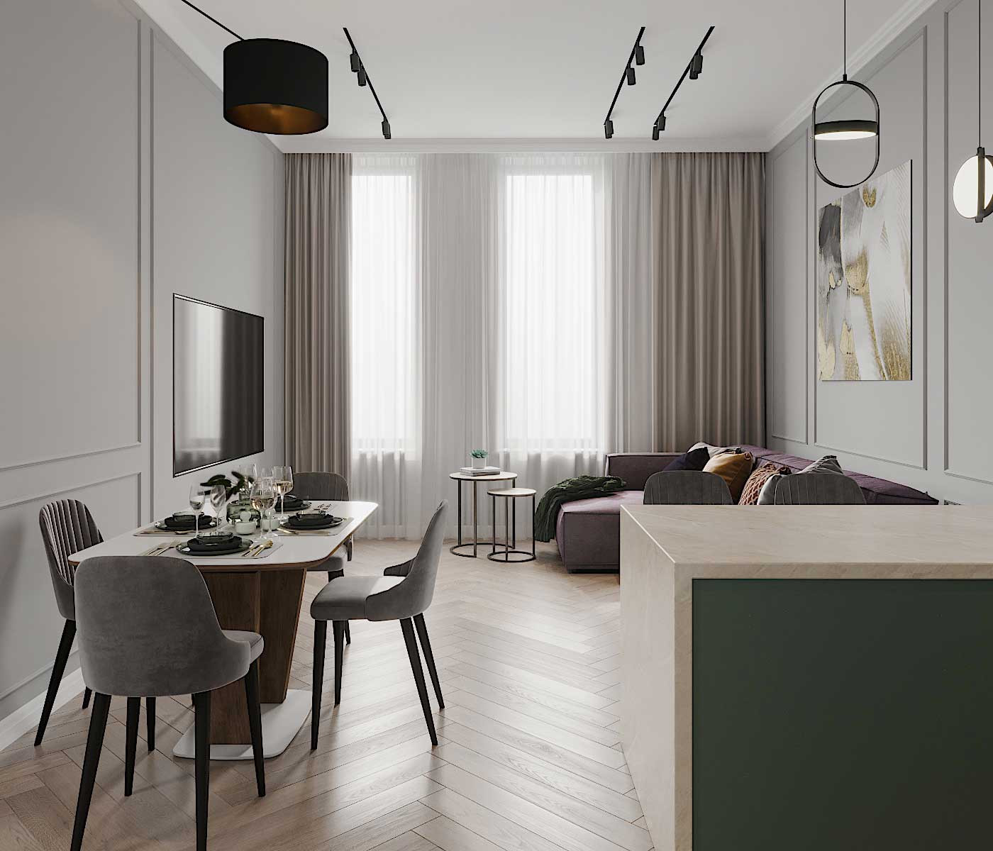 Гостиная-столовая