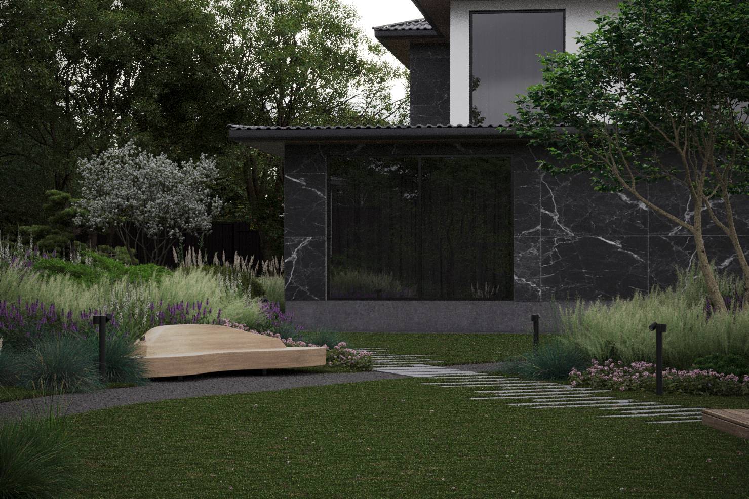 Сад на высоком берегу