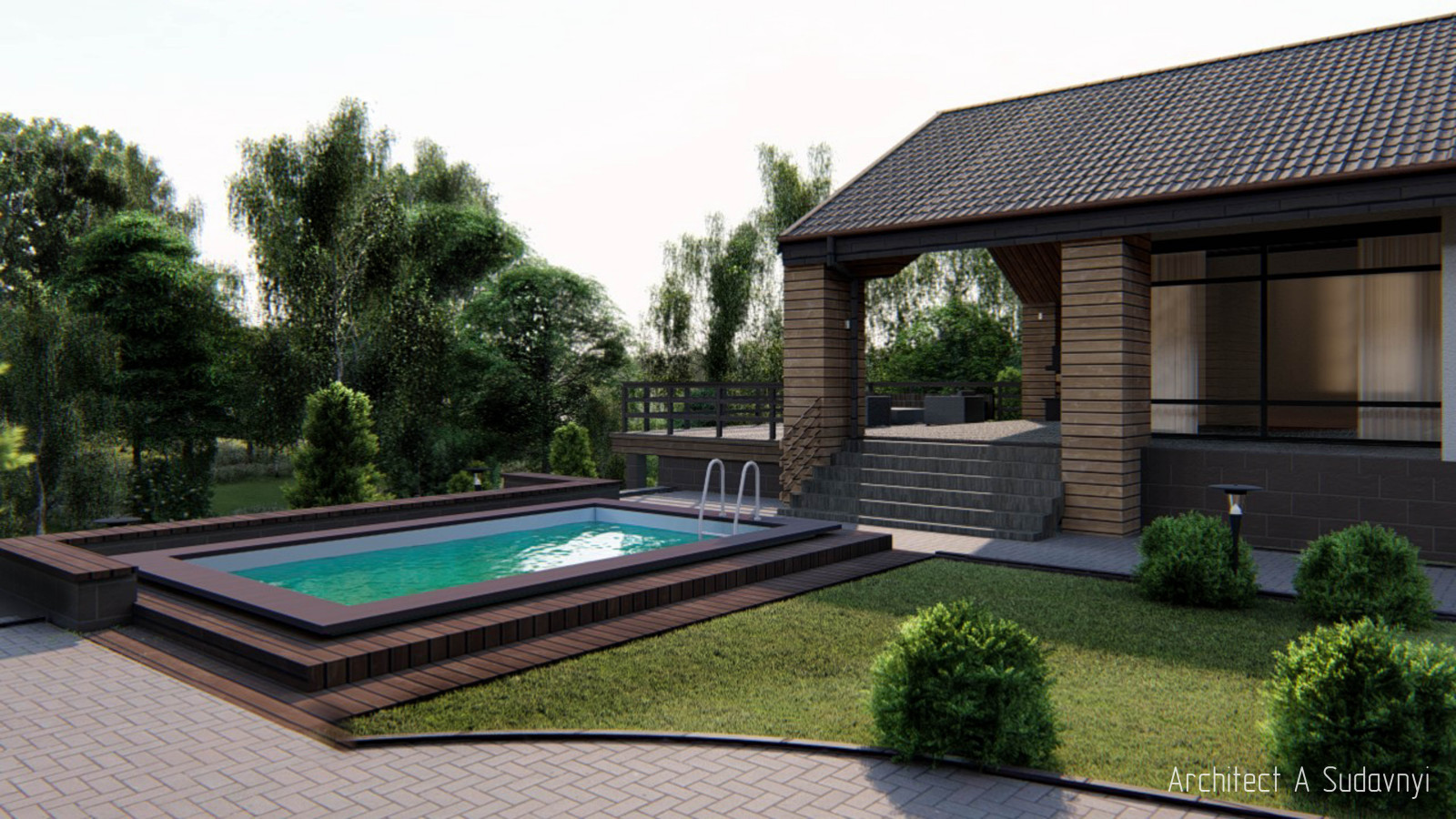 Архитектурные проекты коттеджей, ландшафтный дизайн