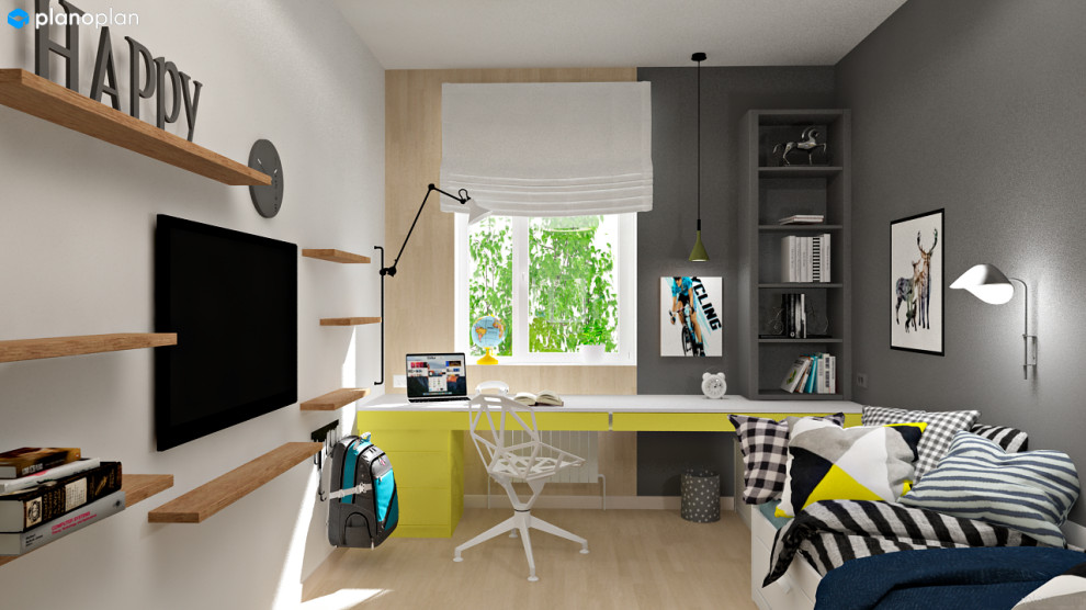 Обложка проекта: Дизайн-проект комнат для мальчиков подростков