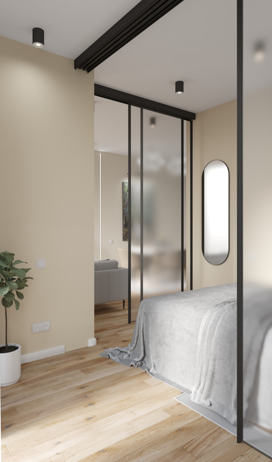 Проект в ЖК Серебрянный фонтан 42 м2