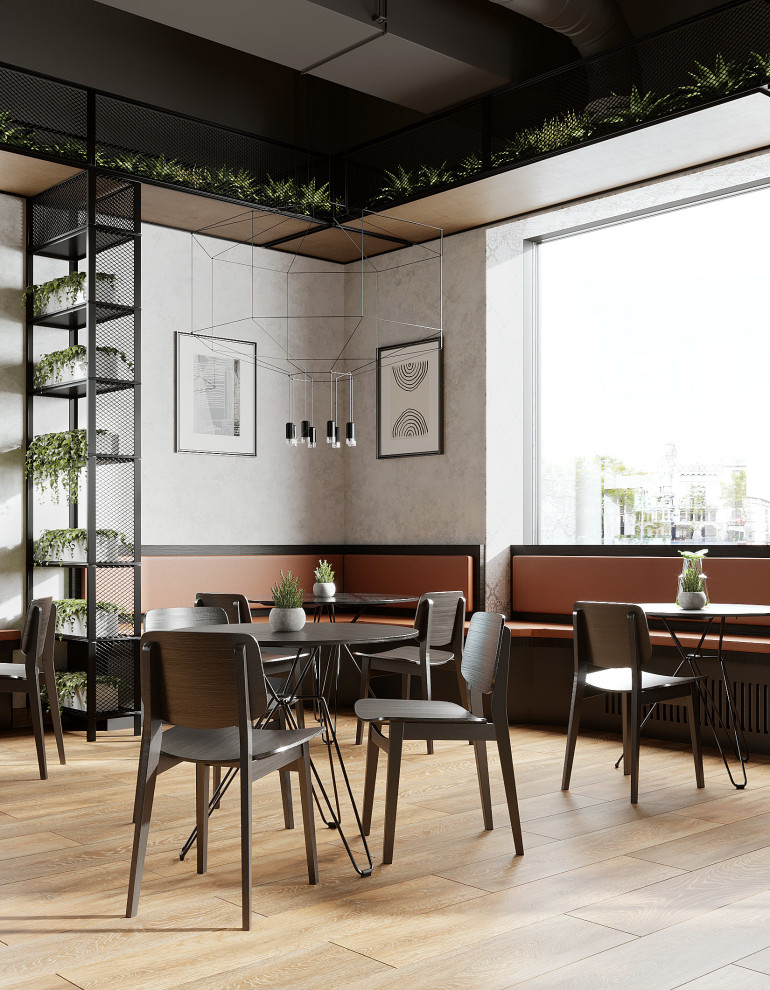 Дизайн-проект пиццерии в Москве