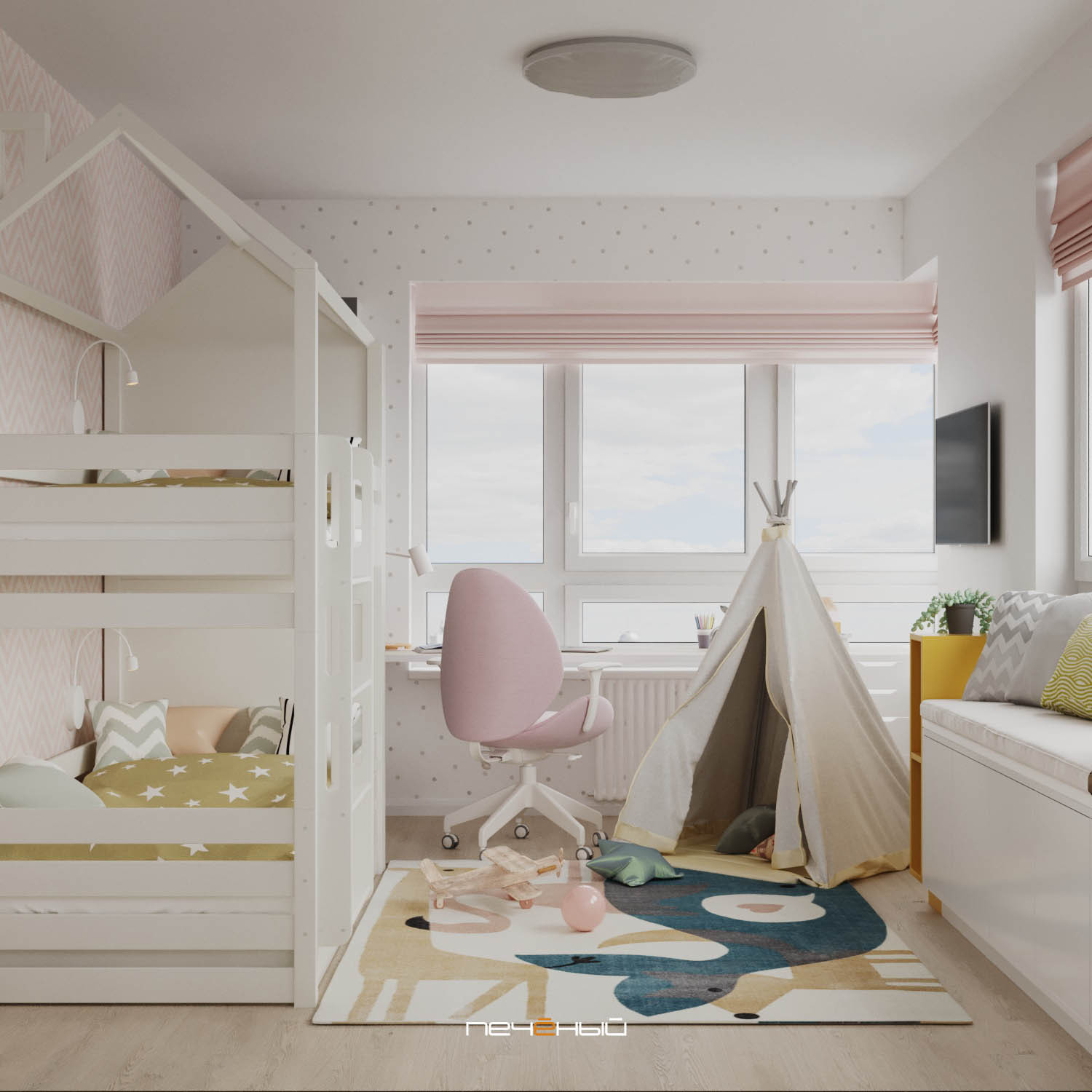 Индивидуальный интерьер в современном стиле