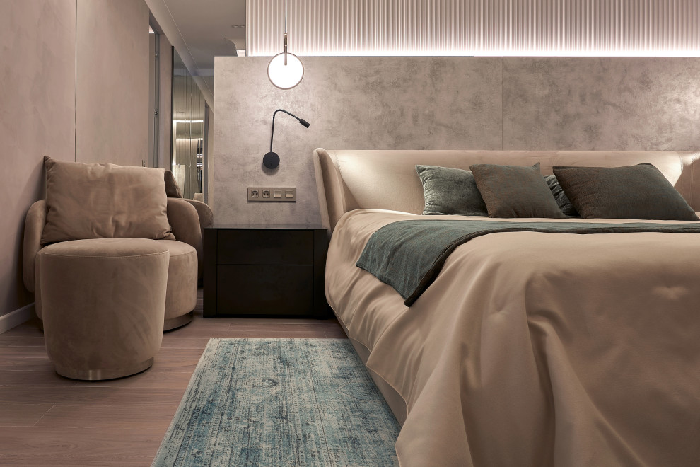 Спальня-гардеробная 32 кв.м. 2022 г. Фото.