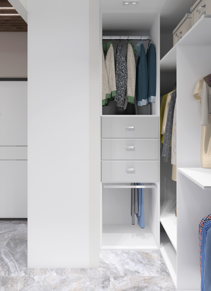 Белая гардеробная