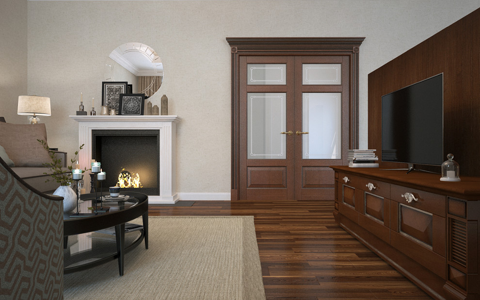 Гостиная в частном доме в Костроме.