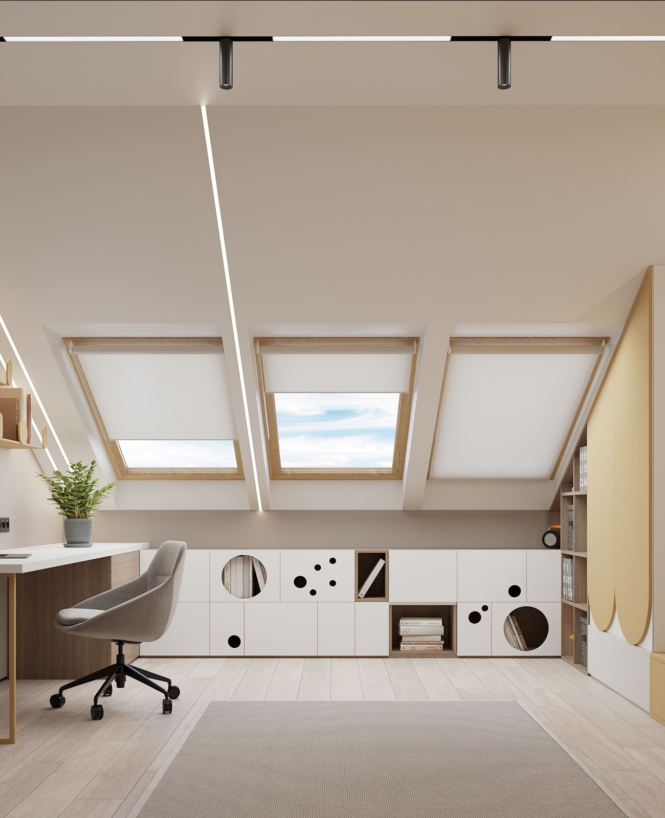 Дизайн-проект пентхауса для молодой пары