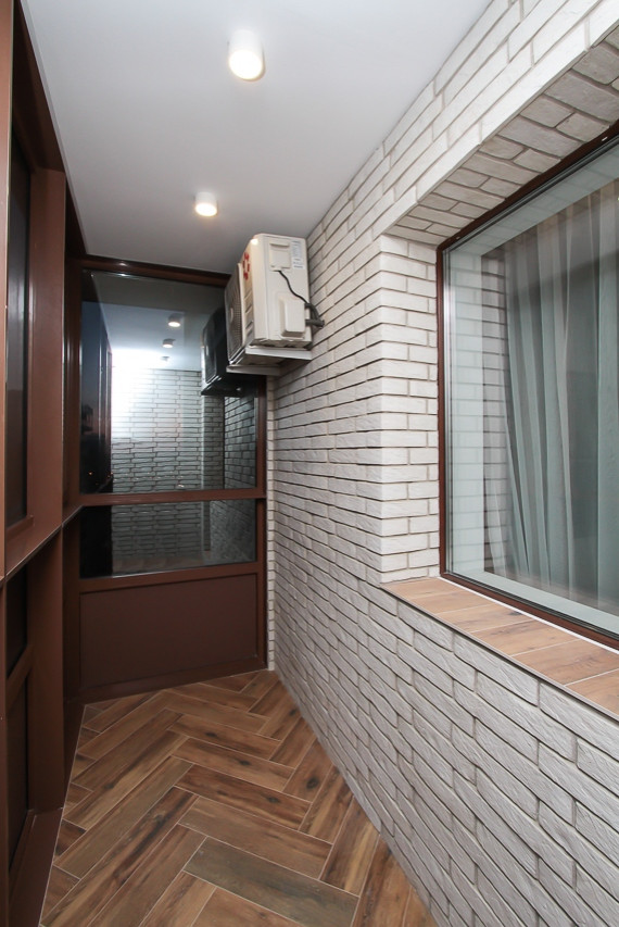 Балкон в 3х-комнатной квартире | 70м2 в ЖК Европейский