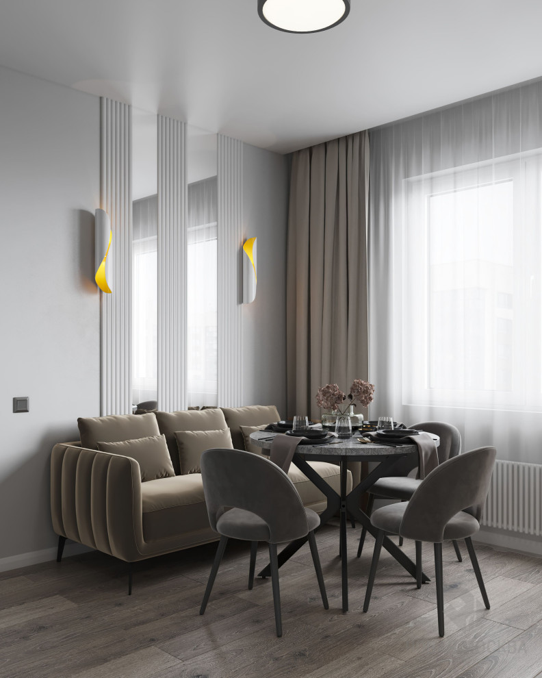 Дизайн-проект трехкомнатной квартиры ЖК "Лучи"