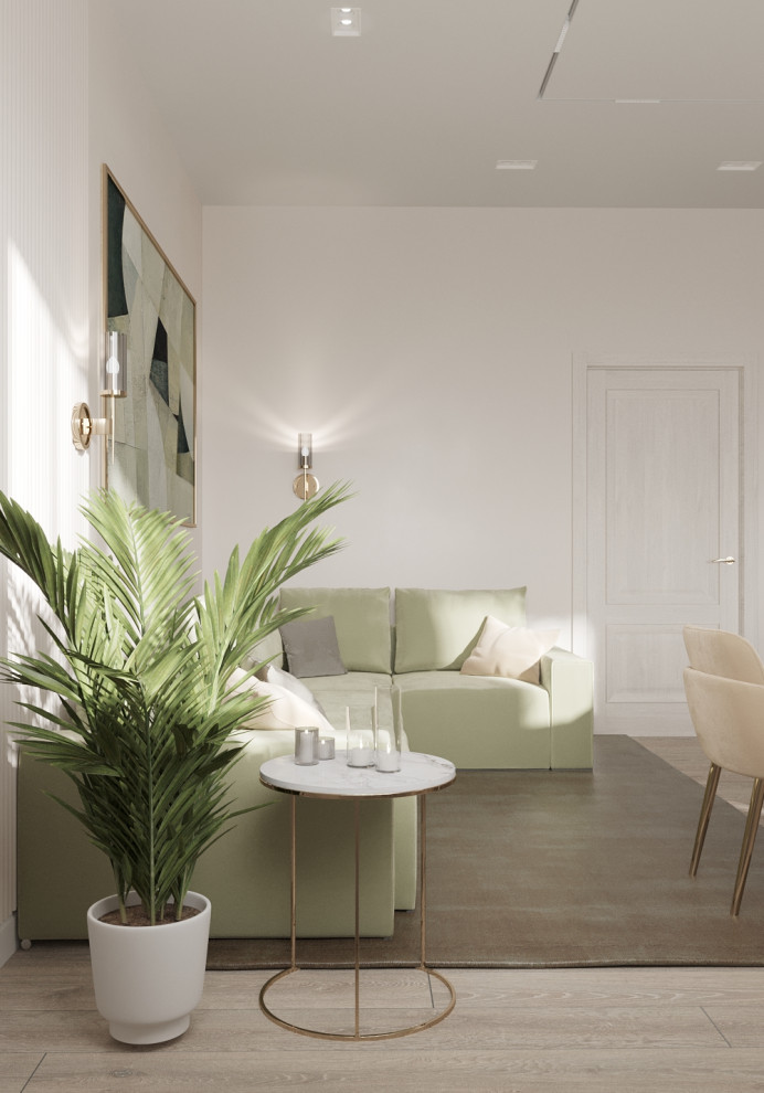 Кухня-гостиная неоклассика