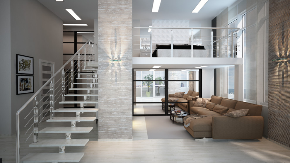 Однокомнатная квартира, высота потолка 4 м