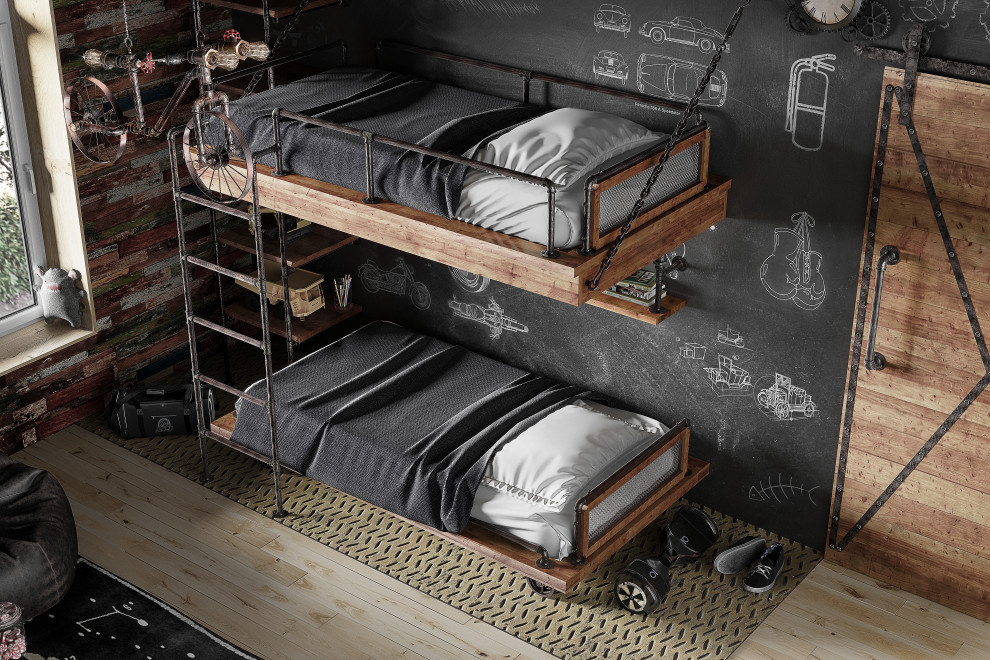 Дизайн детской комнаты в стиле лофт