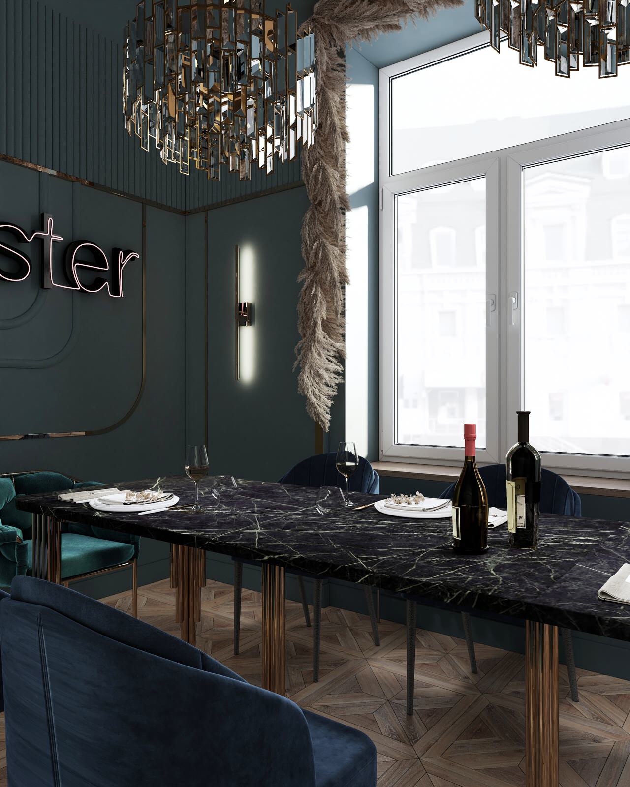 Дизайн VIP комнаты в ресторане «Koster»
