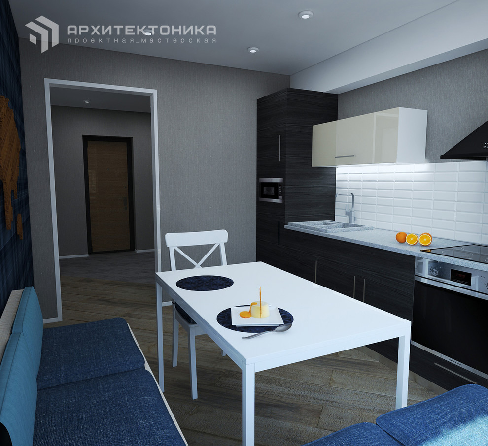 Проект 1-к квартиры для молодой пары