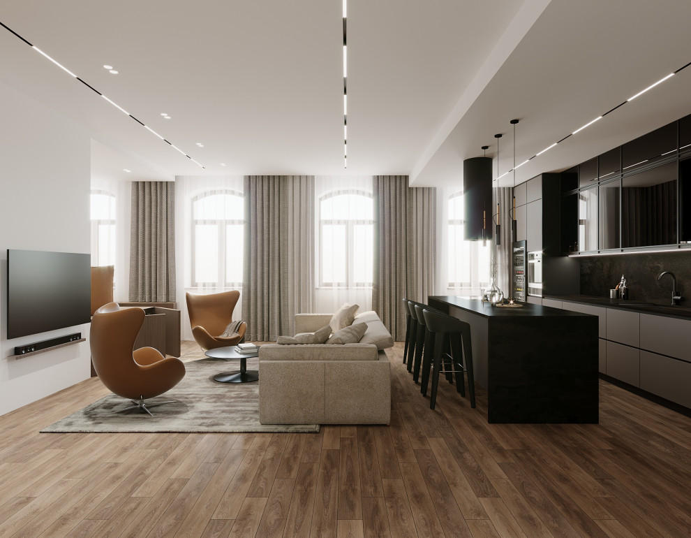 Обложка проекта: Даев пер., Аппартаменты, 206 кв.м.