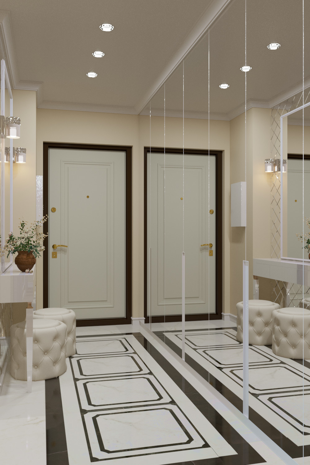 ЖК Бриз 3-х комнатная квартира (Дизайн проект)