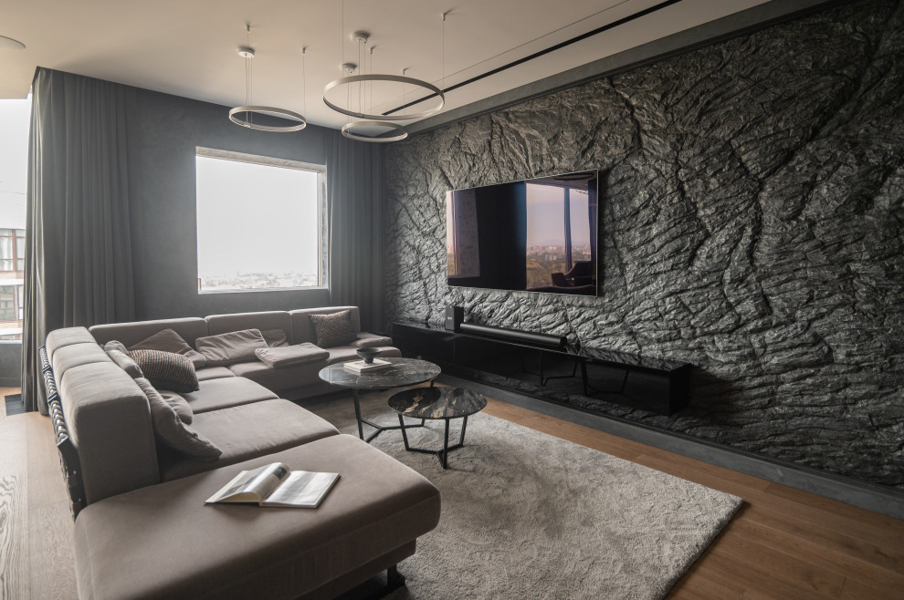 Обложка проекта: Пентхаус (современный) - гостиная