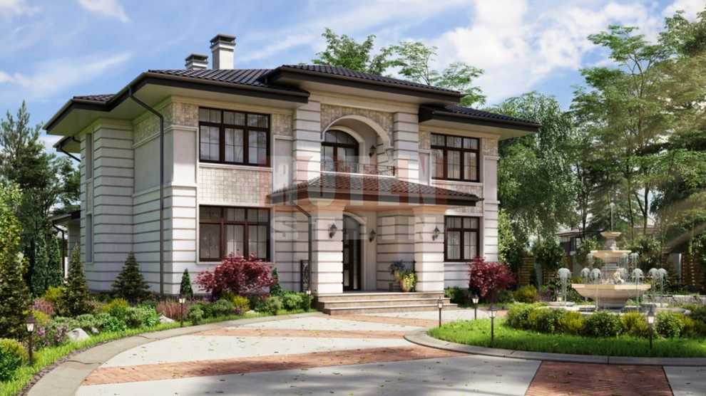 Обложка проекта: Дом в Дарьино 303 кв м