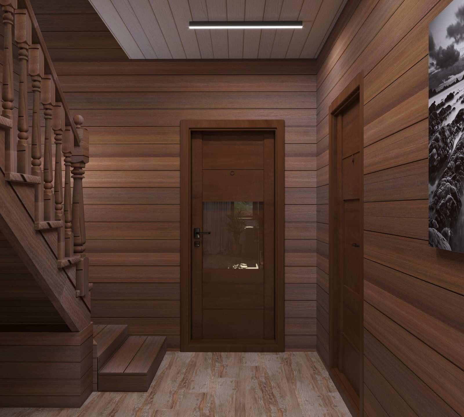 Обложка проекта: Двухэтажный дом с стиле скандинавского минимализма