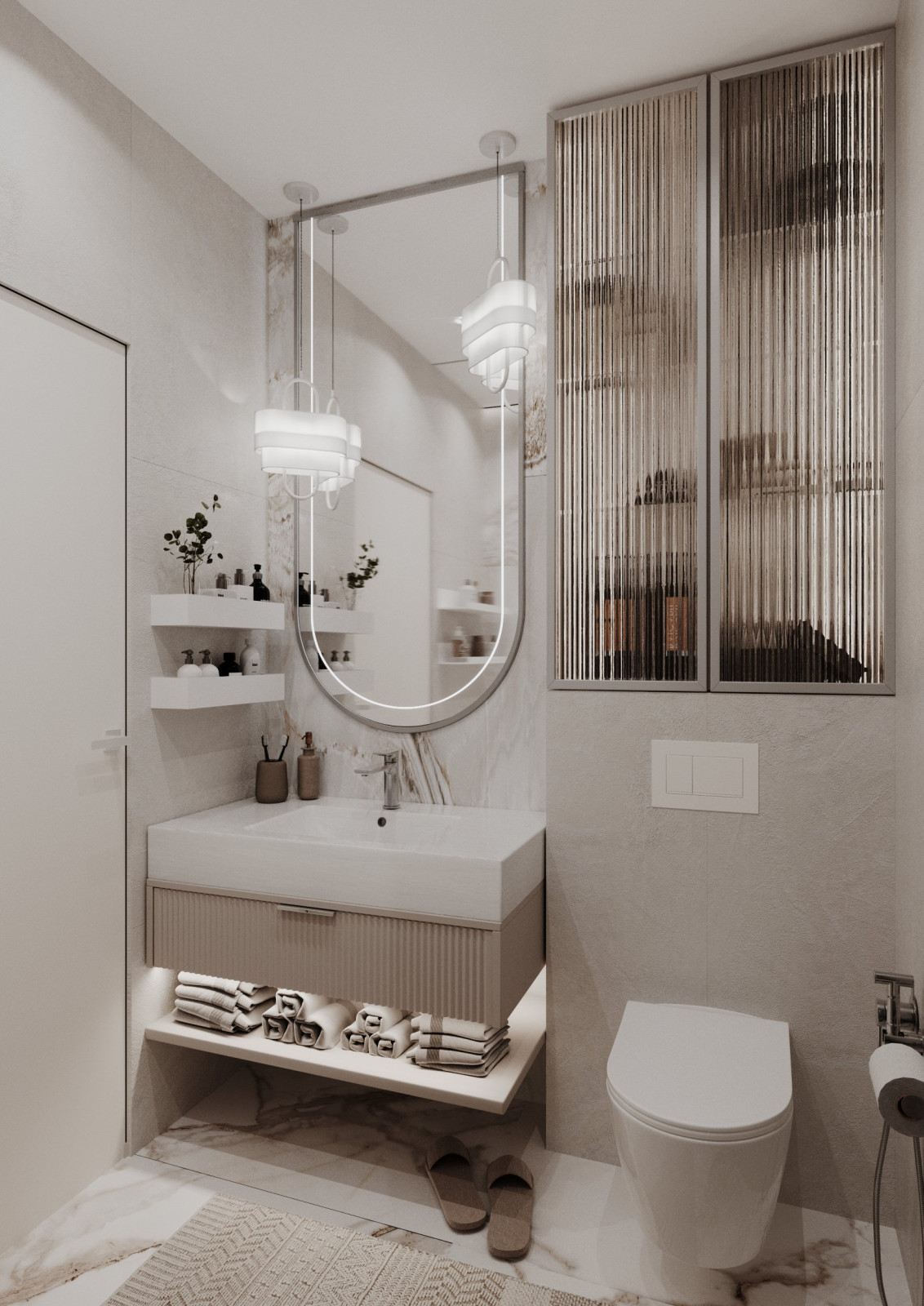 Дизайн интерьера трехкомнатной квартиры "ЖК Дежнев"