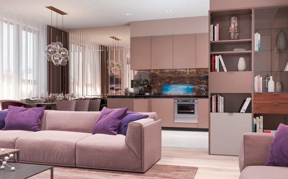 Современный интерьер в квартире - гостиная