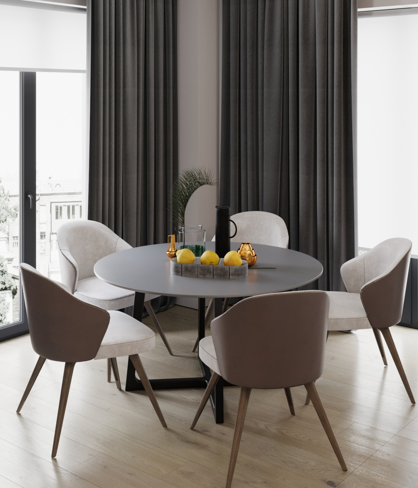 Квартира в серых тонах