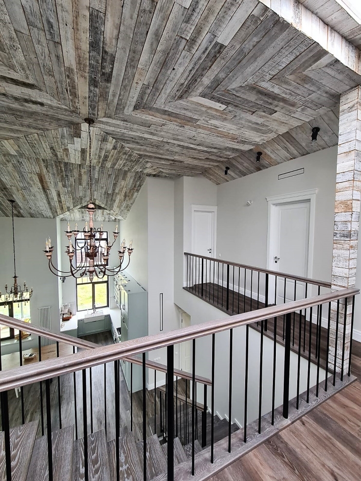 Эргономичная лестница из дуба