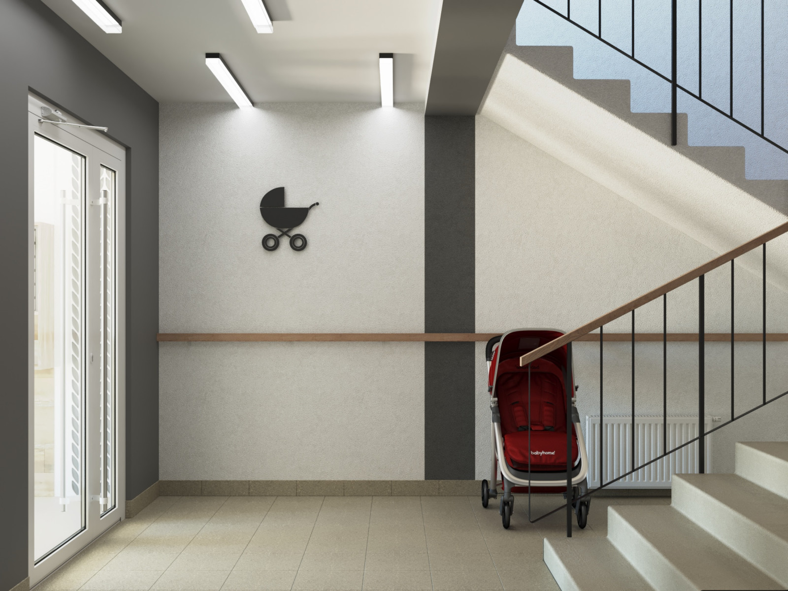 Интерьер МОПов в ЖК Уют Сити