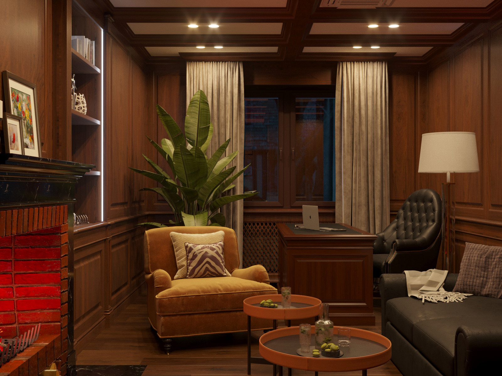 Кабинет в Английском стиле