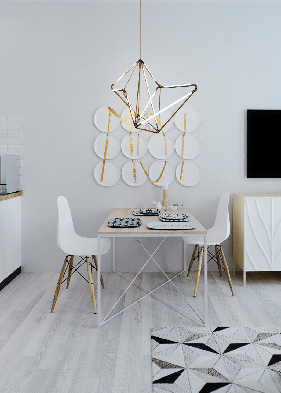 Номер SMART в скандинавском стиле в апарт-отеле PRIME RESIDENCE