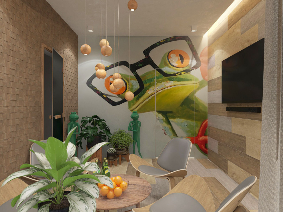 Обложка проекта: Зона отдыха в сауне загородного дома.