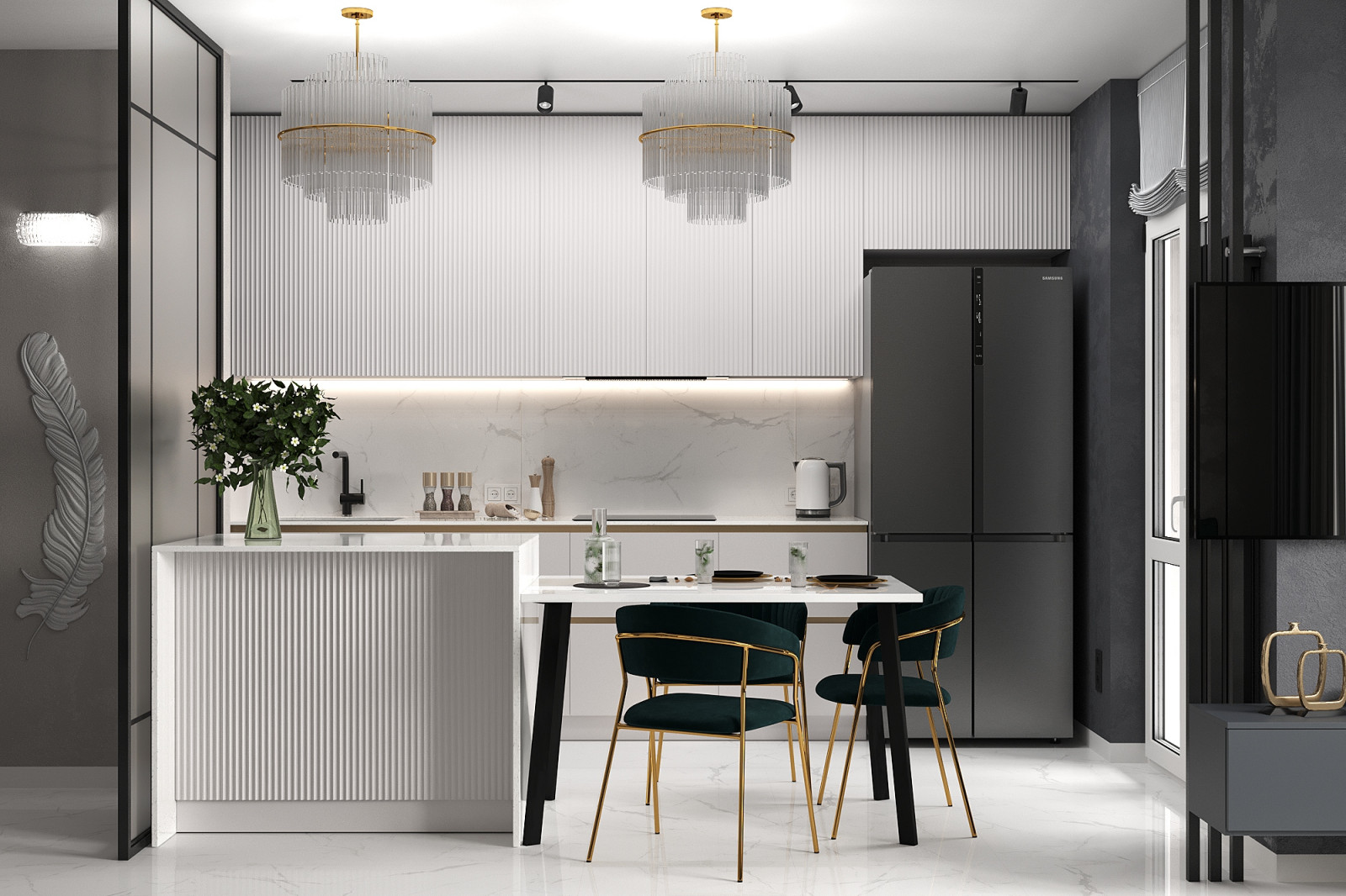 На крыльях к звездам_кухня-гостиная