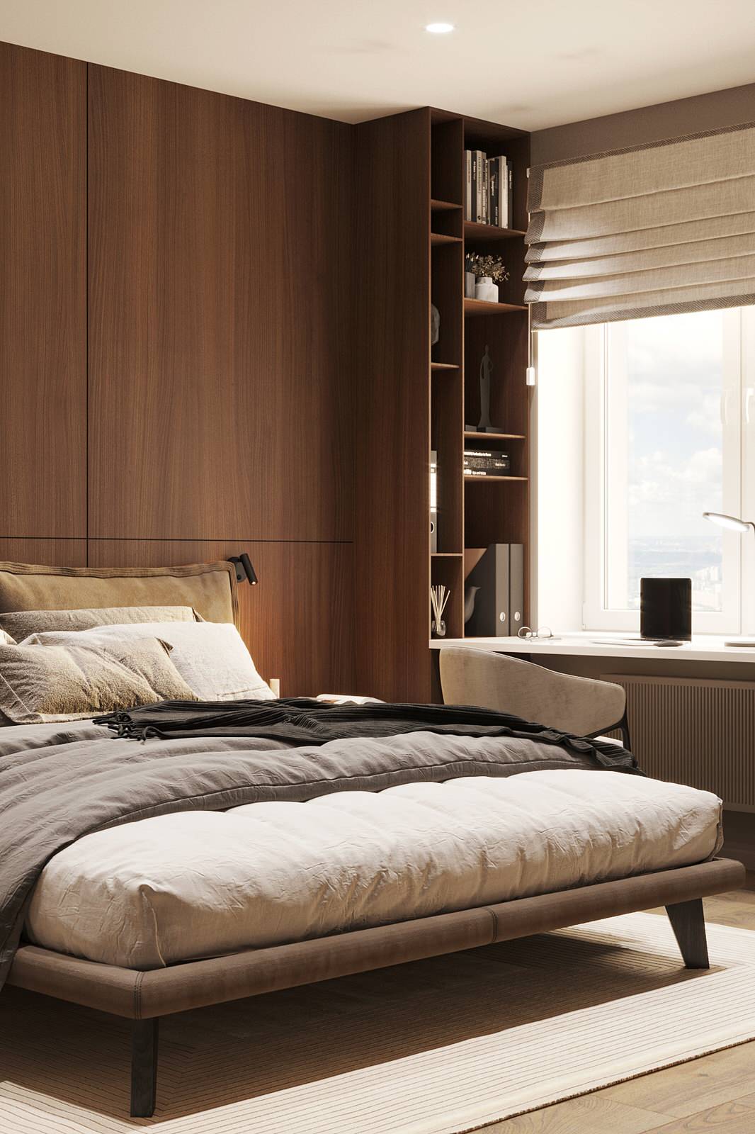 Современная мастер-спальня