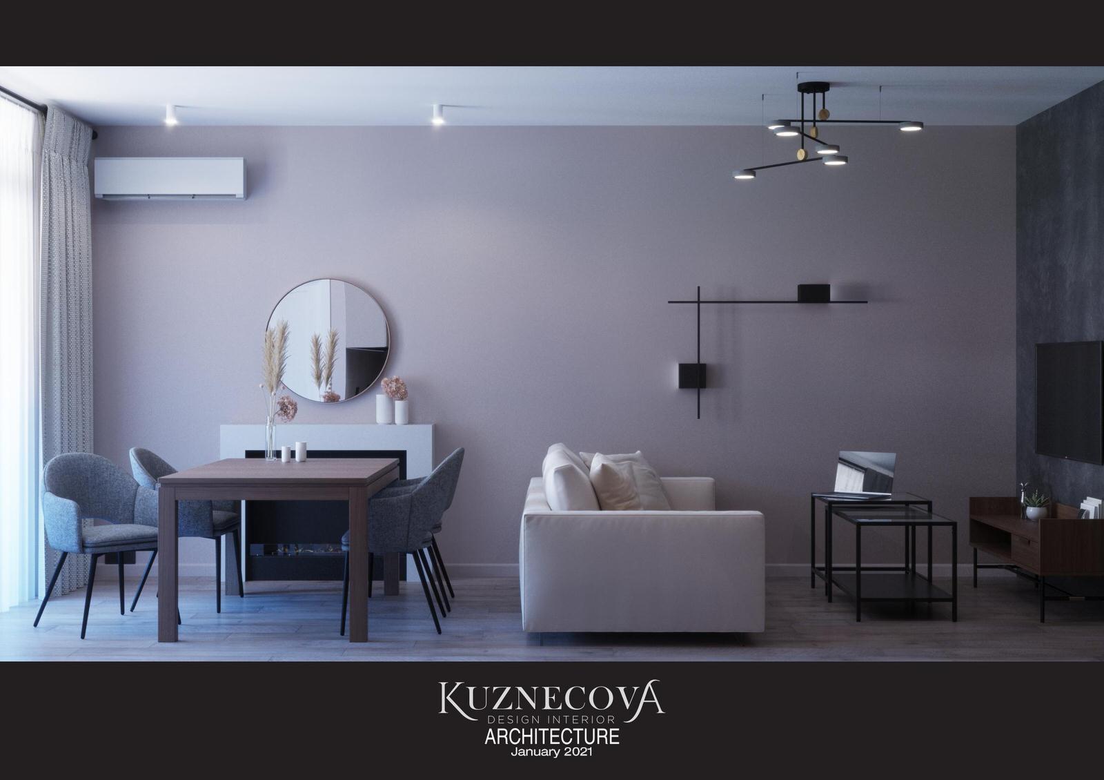 Гостиная-кухня 25,26 м²