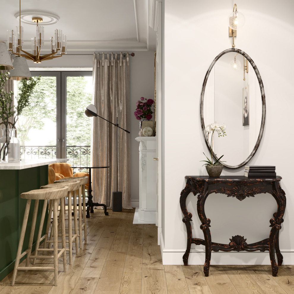 ДИЗАЙН-ПРОЕКТ КВАРТИРЫ В ВАРШАВЕ В РОМАНТИЧНОМ СТИЛЕ