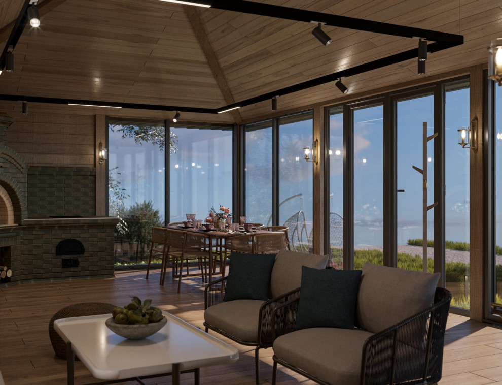 Беседка в продолжении проекта дома по Васту