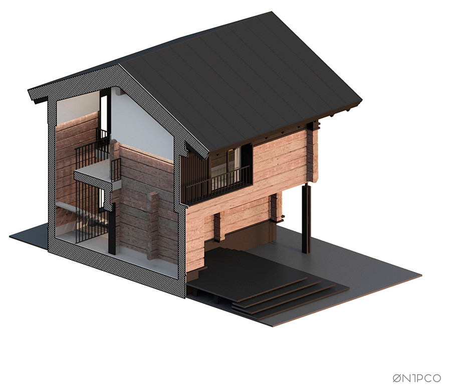 Обложка проекта: Дом из лафета / 220 м.кв