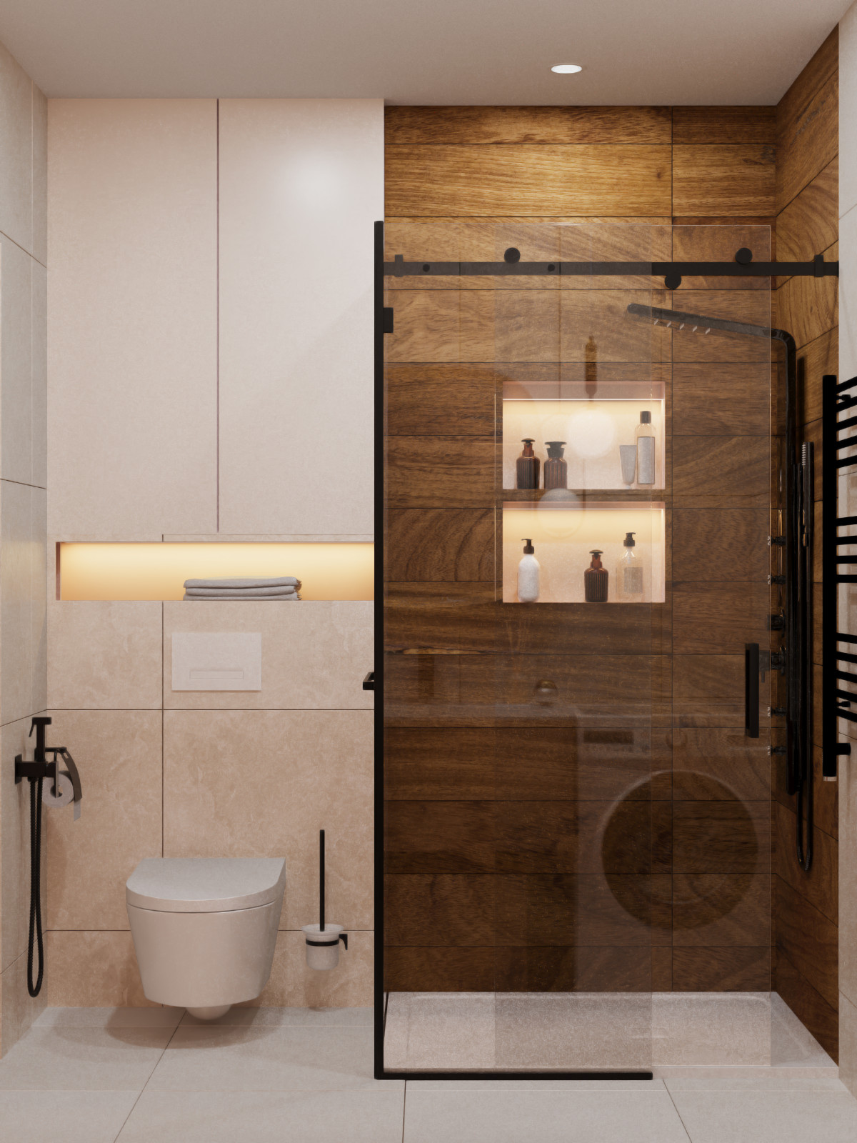 Однокомнатная квартира в смешанном стиле