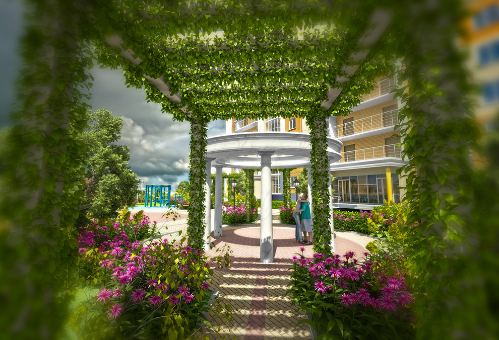 Обложка проекта: Дизайн благоустройства территории жилого квартала "Ясная поляна", г.Чебоксары