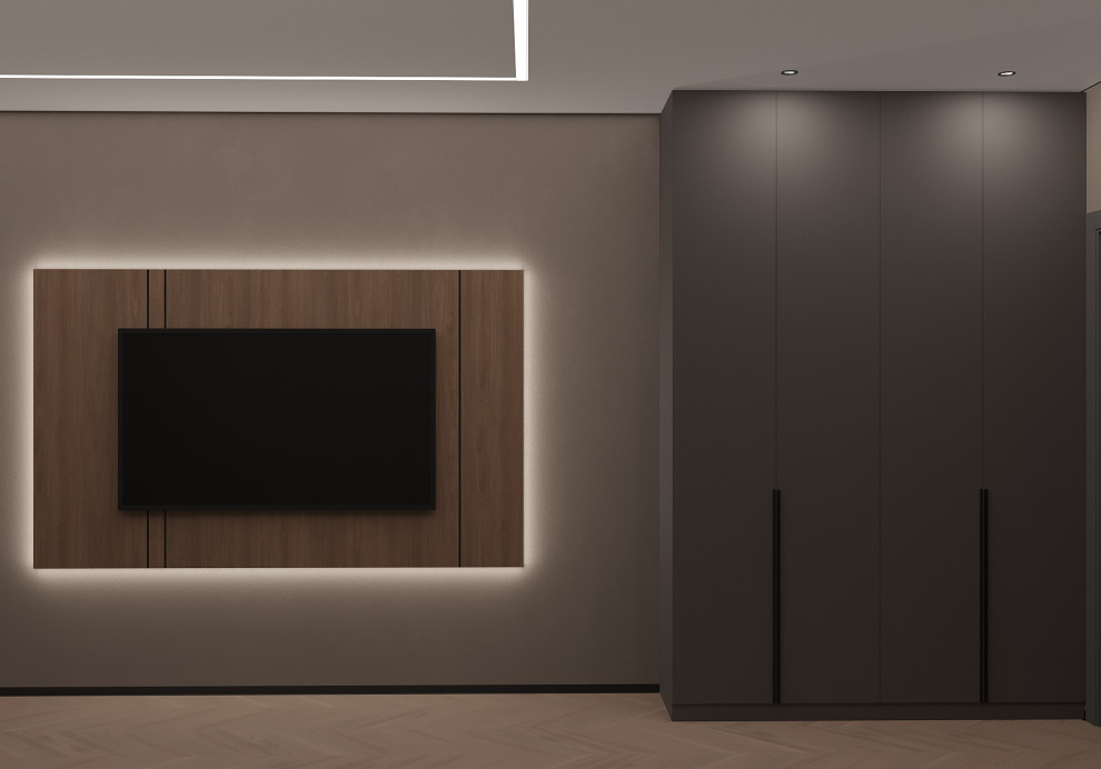 Евродвушка для молодой пары в темных оттенках