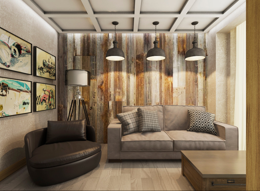 Квартира для семьи с двумя детьми с элементами лофт