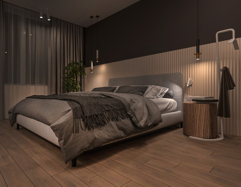 Спальная зона, вариант освещения ночью