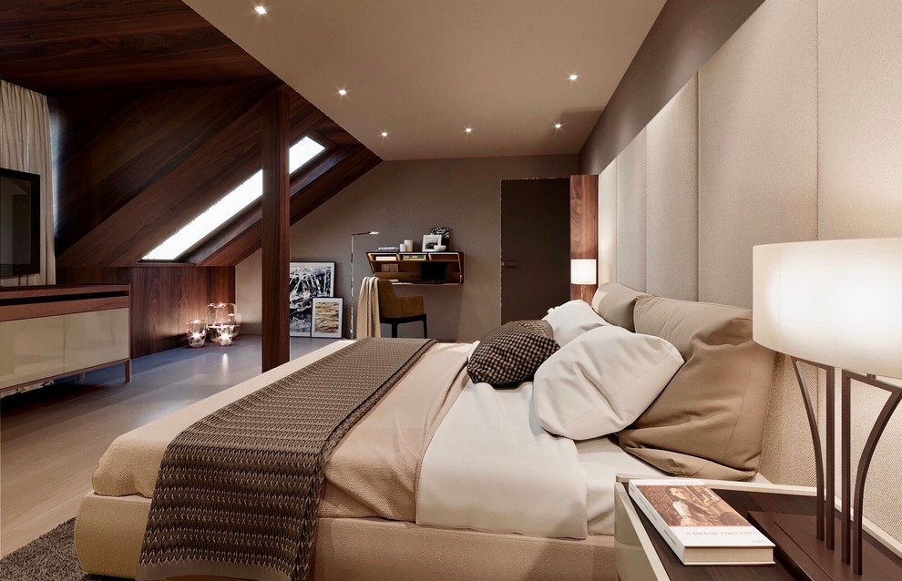 Интерьер двухуровневой квартиры в Калининграде.