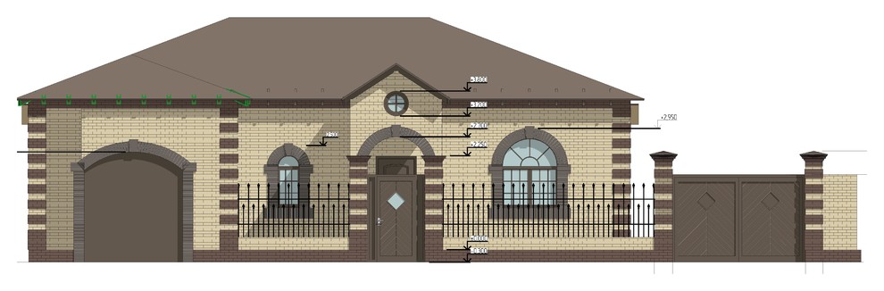 Обложка проекта: Дизайн и визуализация фасада частного дома