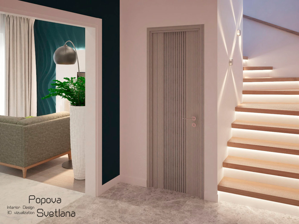 Дизайн гостиной в таунхаусе