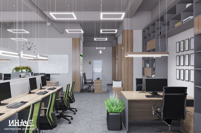 Дизайн-проект офисного пространства "Упаковка для всех"